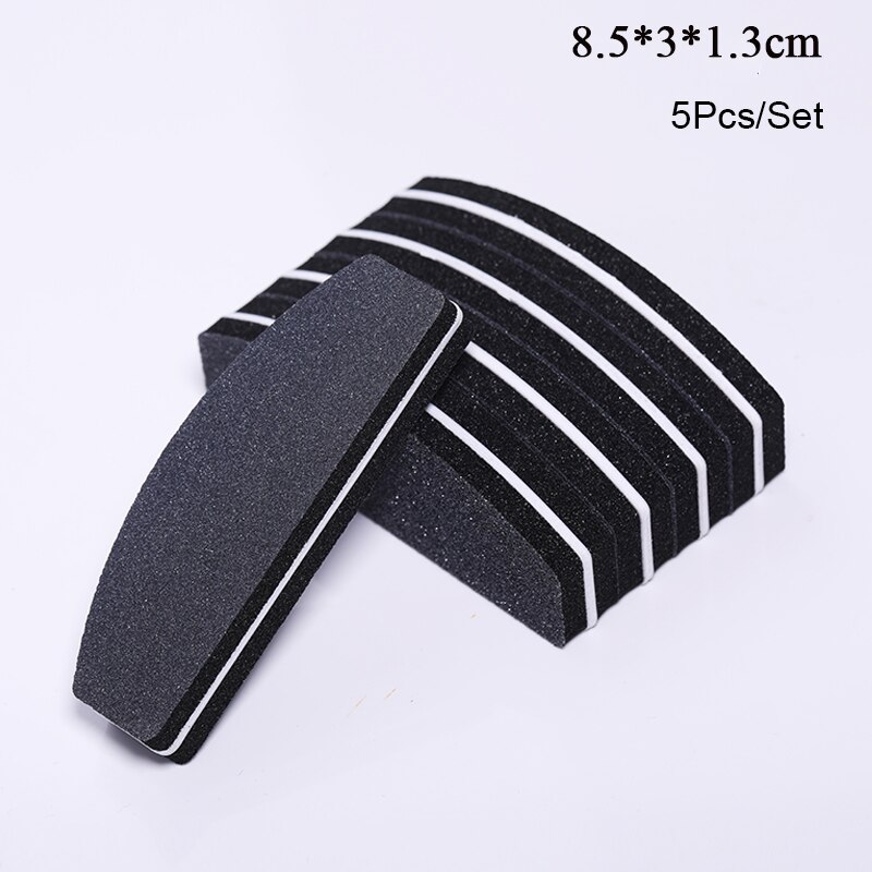 Mini lime à ongles Double face, outils pour manucure, papier de verre, outils professionnels pour Nail-Art, bricolage, bloc, ponçage, 5 pièces/1 pièces: 21