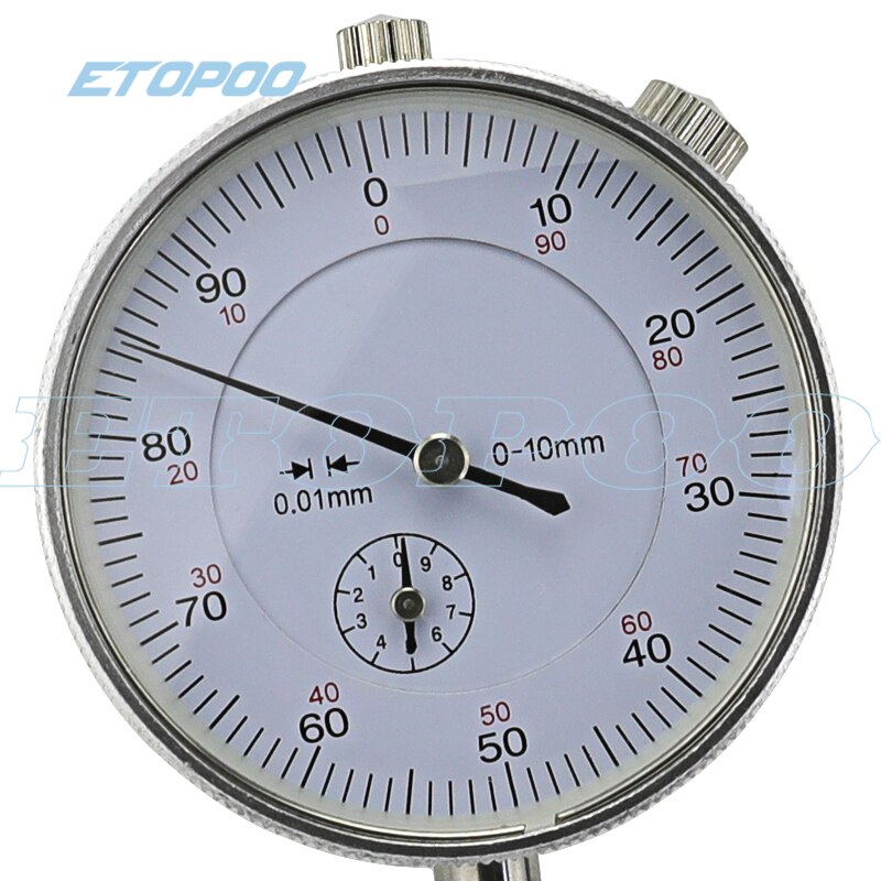 22pcs/set Steel Dial Indicator Point Set M2.5 Thread Tip and 10mm 0.01mm Dial indicator Lug Back Dial Test gauge Indicators