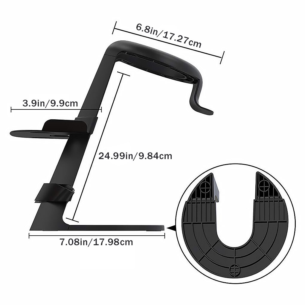 Vr Stand,Headset Display Holder and Station for Oculus Rift S Oculus Quest Headset Press Controllers