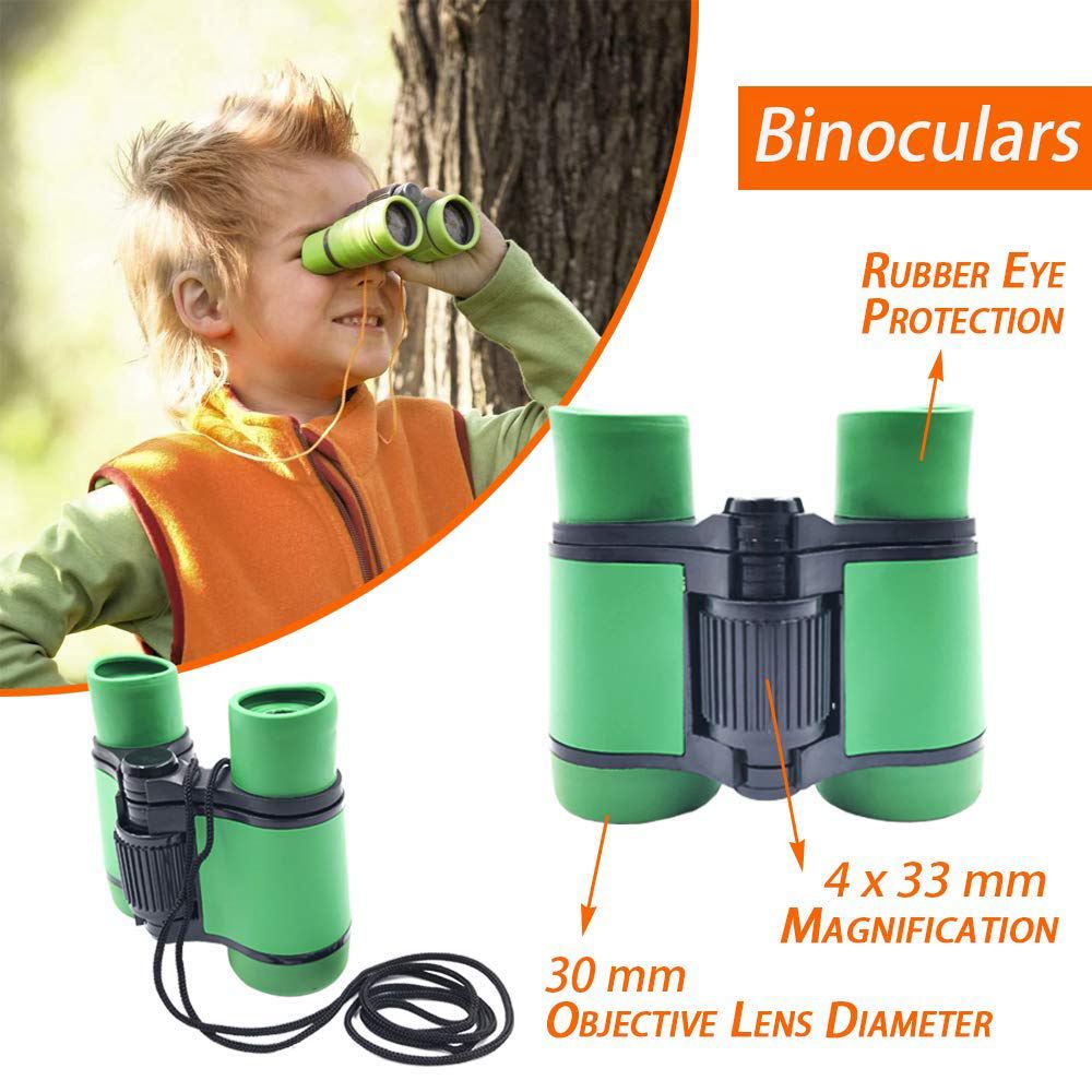 Outdoor Kit di Giocattoli per I Bambini-Set di 12 Avventura Del Capretto Campeggio Esplorazione, outdoor Explorer Kit per I Bambini, Campeggio Giocattoli per