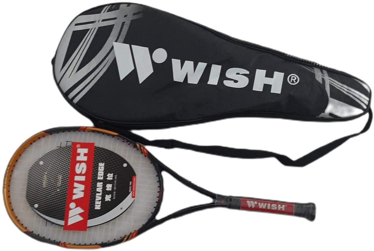 Raqueta de Tenis Wish Kevlar Edge 832 - Color negro y Naranja, raqueta tenis, raquetas de padel, raqueta adulto de tenis