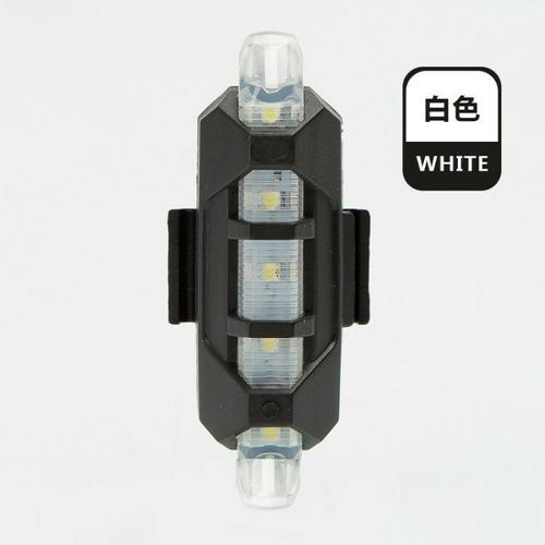 Fiets Licht Fietslicht Oplaadbare 5 Led Fiets Achterlicht Veiligheidswaarschuwing Flash Lamp Fietsen Lamp Fiets Accessoires TXTB1: White Light
