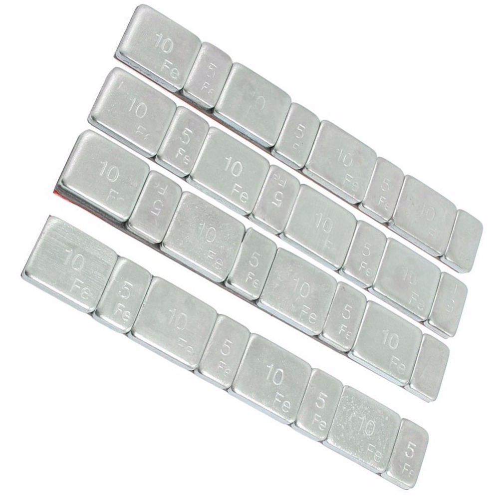 32 pièces/lot équilibreur de roue barre de pneu de voiture pneu moto outils équilibreur Kit gramme acier tout pneu à coller poids d'équilibre de roue