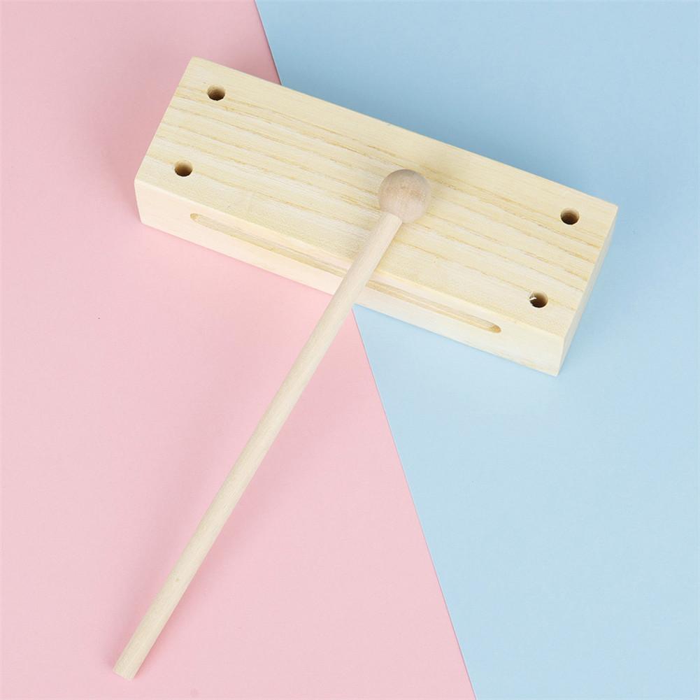Instruments de musique pour tout-petits, Instrument de Percussion en bois avec maillet pour enfants, clapet carré à deux tons