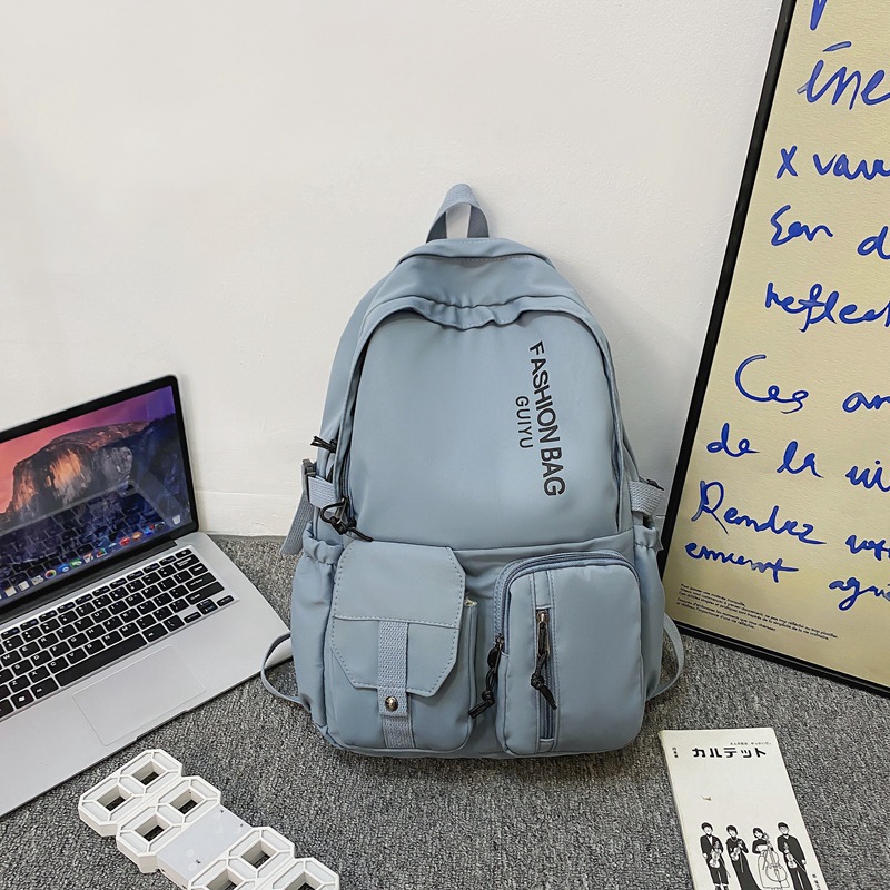 Rucksack für sterben mittelschule, geeignet für Teenager-mädchen, schülerinnen, schulrucksack, lässig-preppy stil: Blau