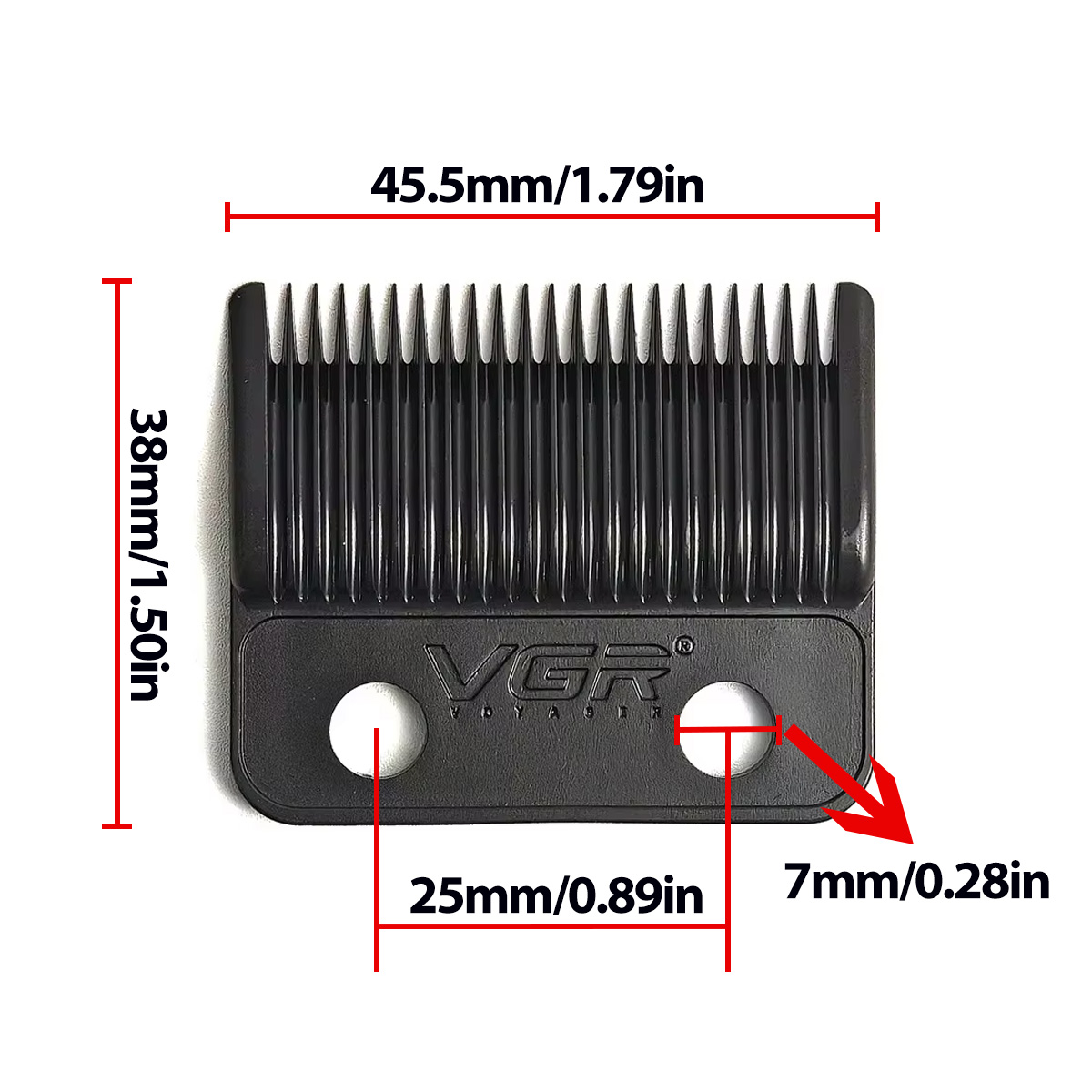 VGR V-003 DLC-cortadora de pelo con cuchilla, repuesto Original, cabezal cortador, accesorios profesionales de peluquero