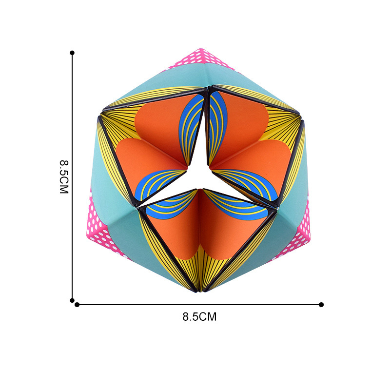Infinity Flip Magic Cube forma illimitata giocattoli cognitivi Puzzle allevia lo Stress giocattolo di decompressione caleidoscopio felice