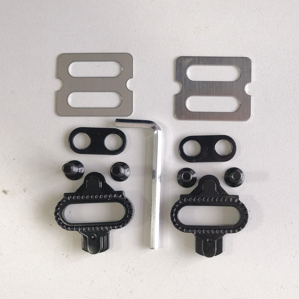 Plastic racefiets mountainbike schoenplaatjes zelfborgende fietsschoenen schoenplaatjes met slot set fietspedaal accessoires spd fiets schoenplaatjes