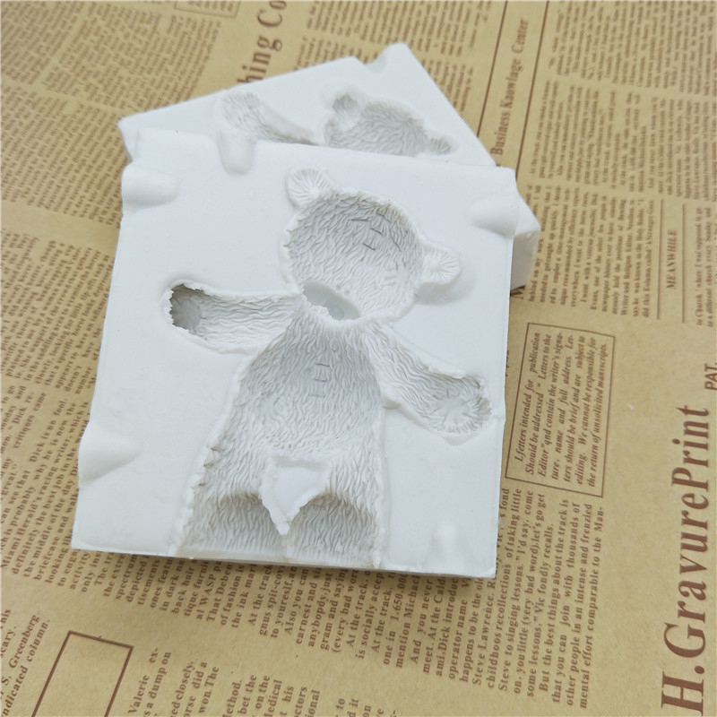 Grote siliconen mallen voor beren, fondant, taartdecoratie, gereedschappen, siliconen mallen, suikerwerk, chocolade, bakgereedschap voor taarten, gumpastevorm
