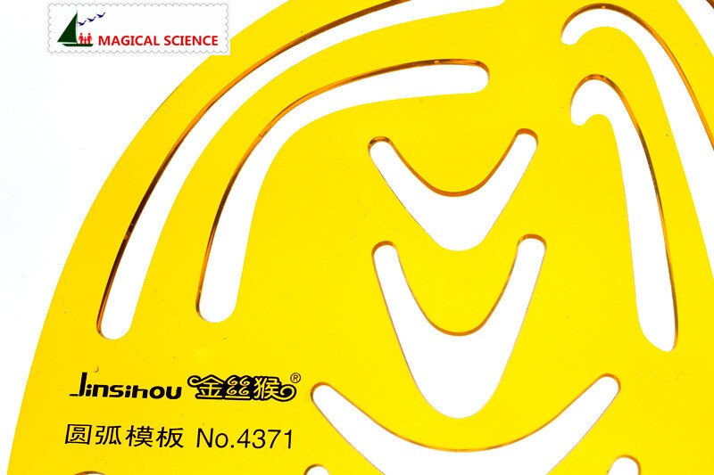 Arc Drawing Template K plastic Flexible ruler for students designers JSH4371