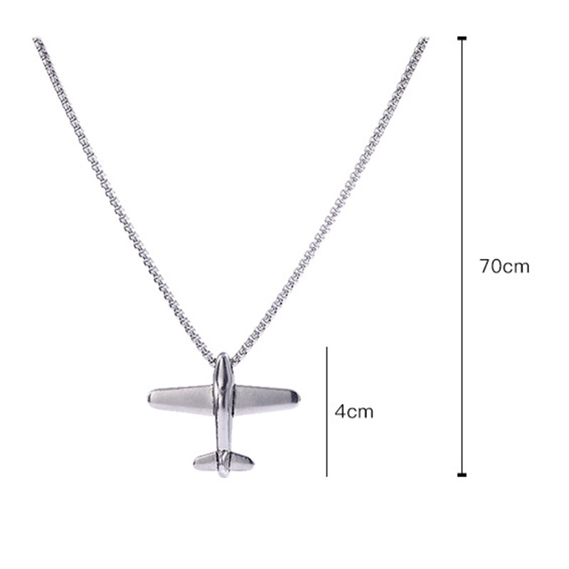 Vliegtuigen Ketting Trinket Sieraden Vliegtuig Ketting Charm Vliegtuig Trui Hanger Kettingen Voor Vrouwen Vliegtuig