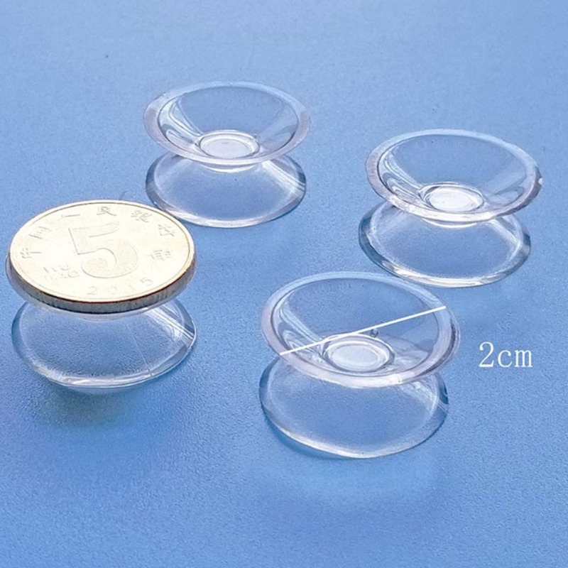 30/5 Uds ventosa de doble cara-almohadillas de ventosa para vidrio plástico acuario tubo de oxígeno DIY soporte de jabón accesorios 20/30/35mm