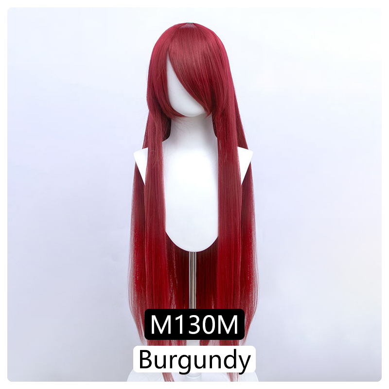 100cm Synthetic Wigs Lolita Cosplay Womens Wig Red Pink Blonde Blue Straight Wig Hair Extensions Party Wig MUMUPI: #26