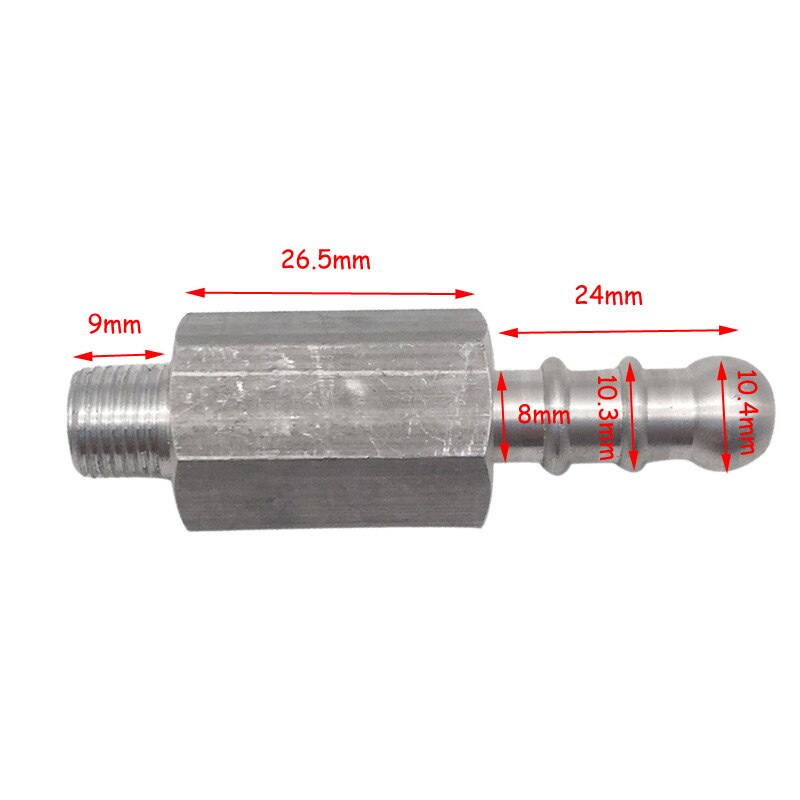 2 kpl kaasulämmittimen venttiilin liitin  m10 * 1 kierre 10mm pagoda alumiiniliitin