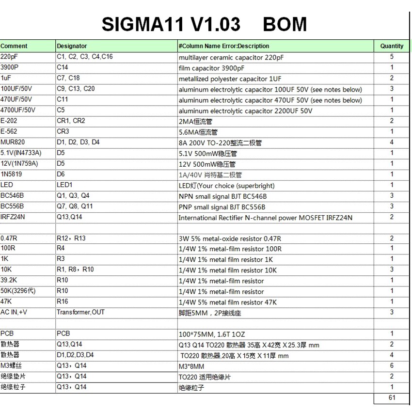 Lusya Sigma11 Power Verstelbare Voltage Regulator Pcb