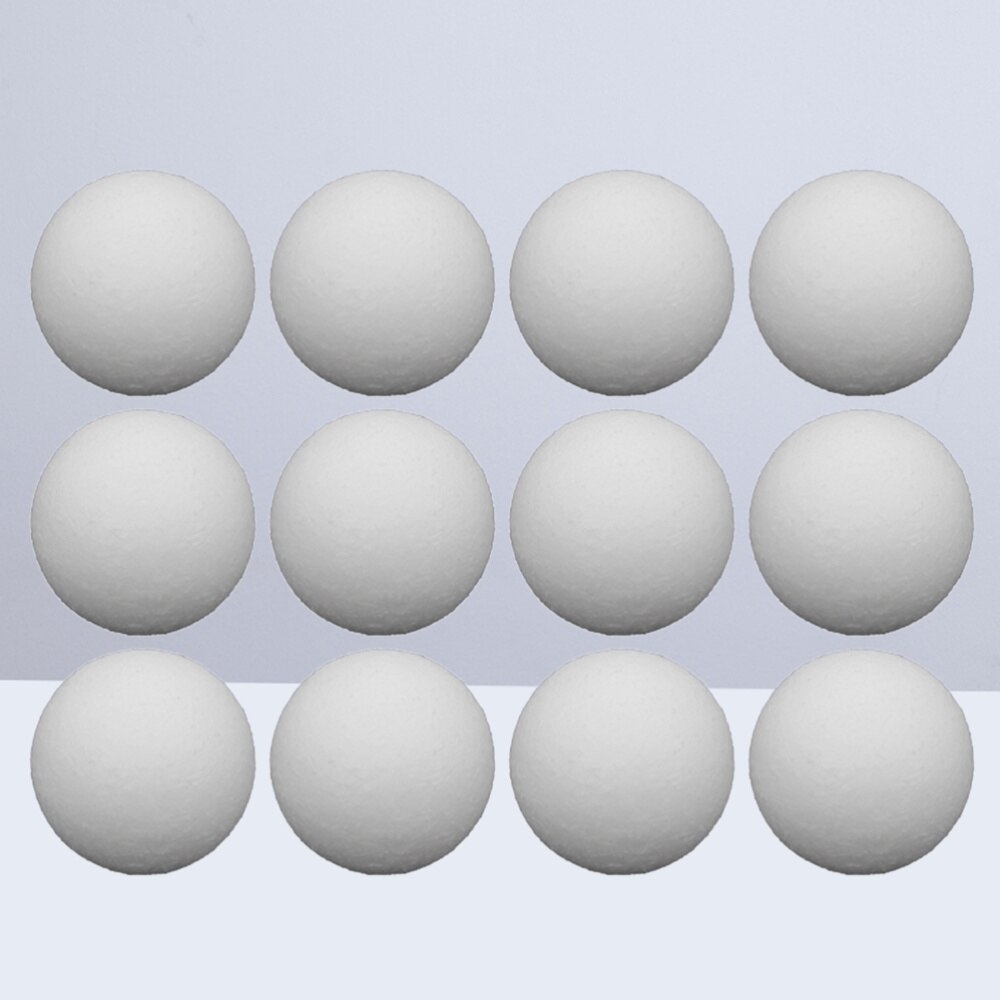 12pcs Table Soccer Balls Replacement Balls Tabletop Game Balls Table Accessories(White/36mm)