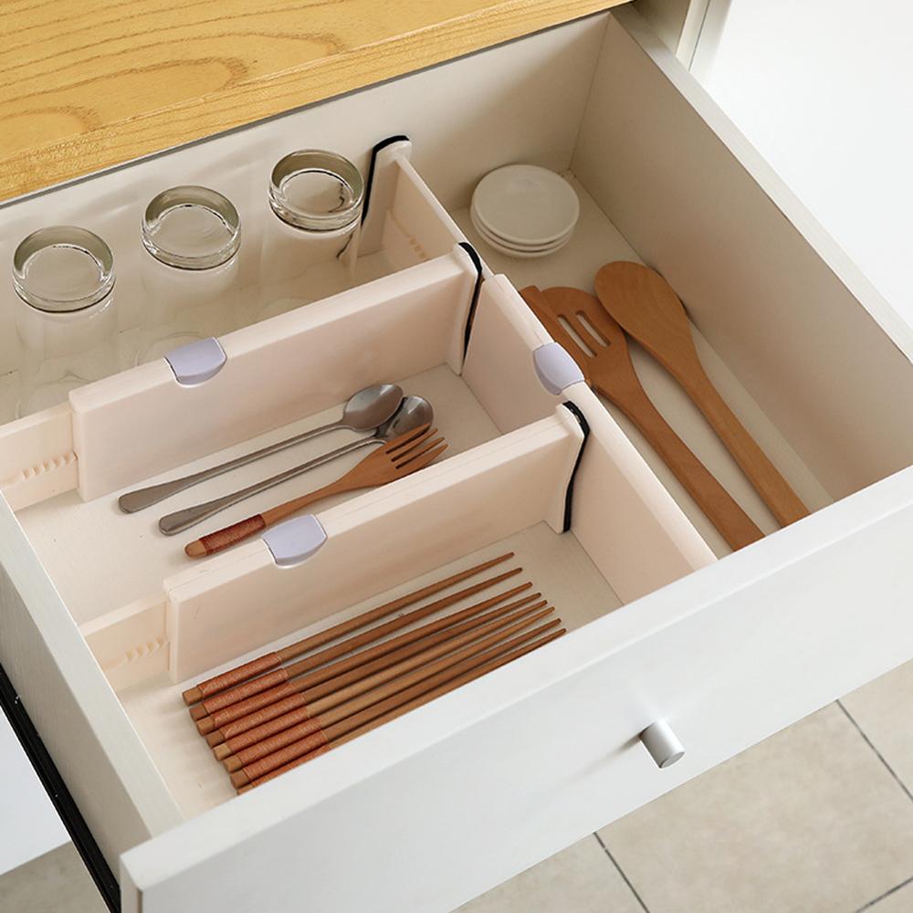 Separador de almacenamiento telescópico para cajones, organizador de almacenamiento telescópico, separador de almacenamiento, espaciador de armario para calcetines DIY ABS para el hogar