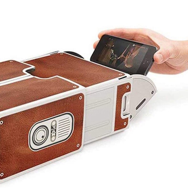 Mini Portable Cardboard Smart Phone Projector 2.0 DIY Phone Projector