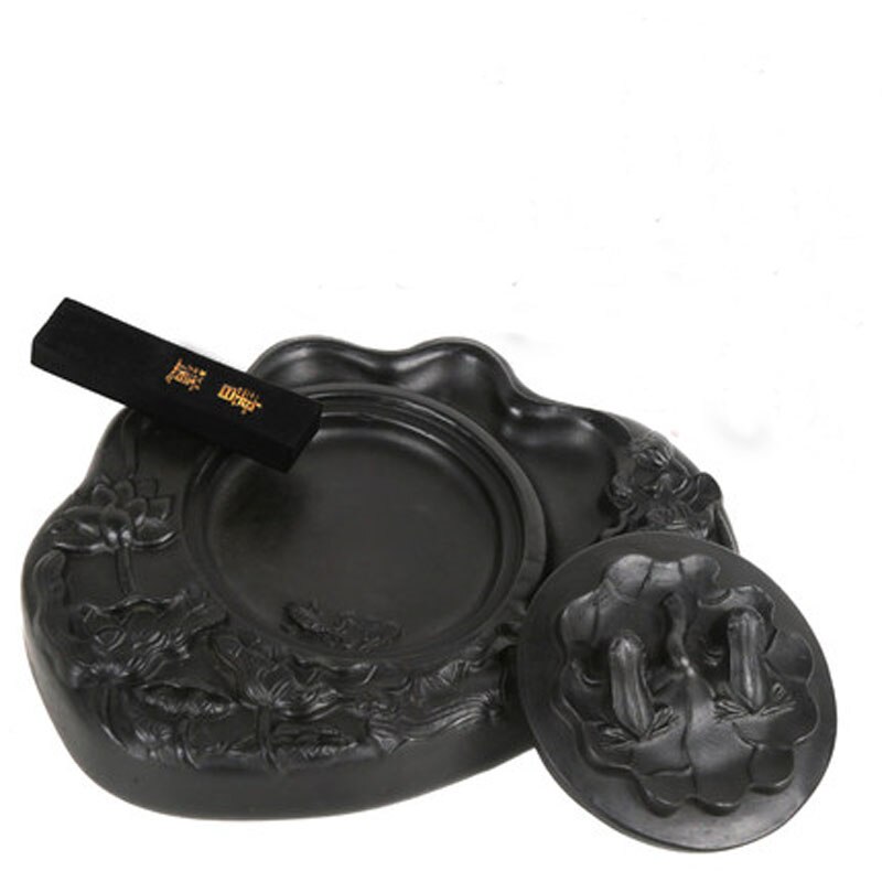 Traditionele Chinese Cheng Ni Steen Antieke Met Cover Inkt Steen Inkstone Inkt Accessoire Voor Praktijk Schrijven Kalligrafie