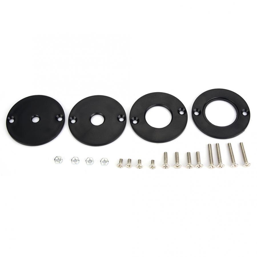 Router Table Plate Aluminum Router Table Insert Plate + 4 Rings Screws for Woodworking Benches 235mm x 120mm x 8mm