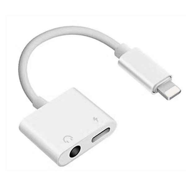 ¡! ACCEZZ-conector auxiliar 2 en 1 de 3,5mm, divisor de 8 pines para iphone X, XS, MAX, XR, 6, 7, 8, 6s Plus, cargador de iluminación, adaptador de escucha: Default Title