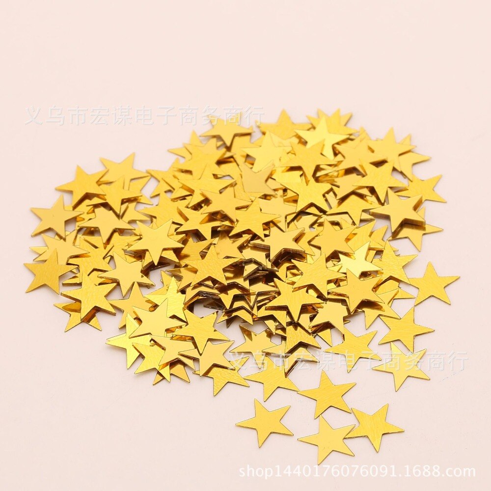 6mm/10mm Stars Table Confetti Sprinkles Birthday Party Wedding Decoration Sparkle Blue Gold Silver Green Metallic Stars Supply