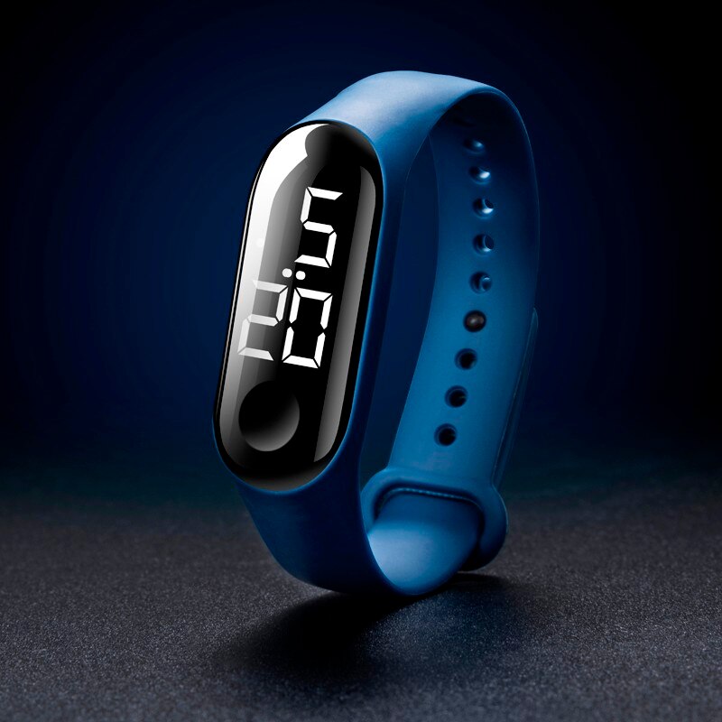 Horloges Led Elektronische Sport Lichtgevende Sensor Horloges Mode Mannen En Vrouwen Eenvoudige Waterdichte Horloges Alarm Outdoor: C