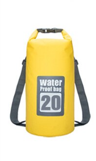 5L 10L 15L 20L Outdoor Waterproof Dry Bag Backpack Sack Storage Trekking Rafting Sports Kayaking Canoe Swimming Bag Travel Kits: Yellow 20L