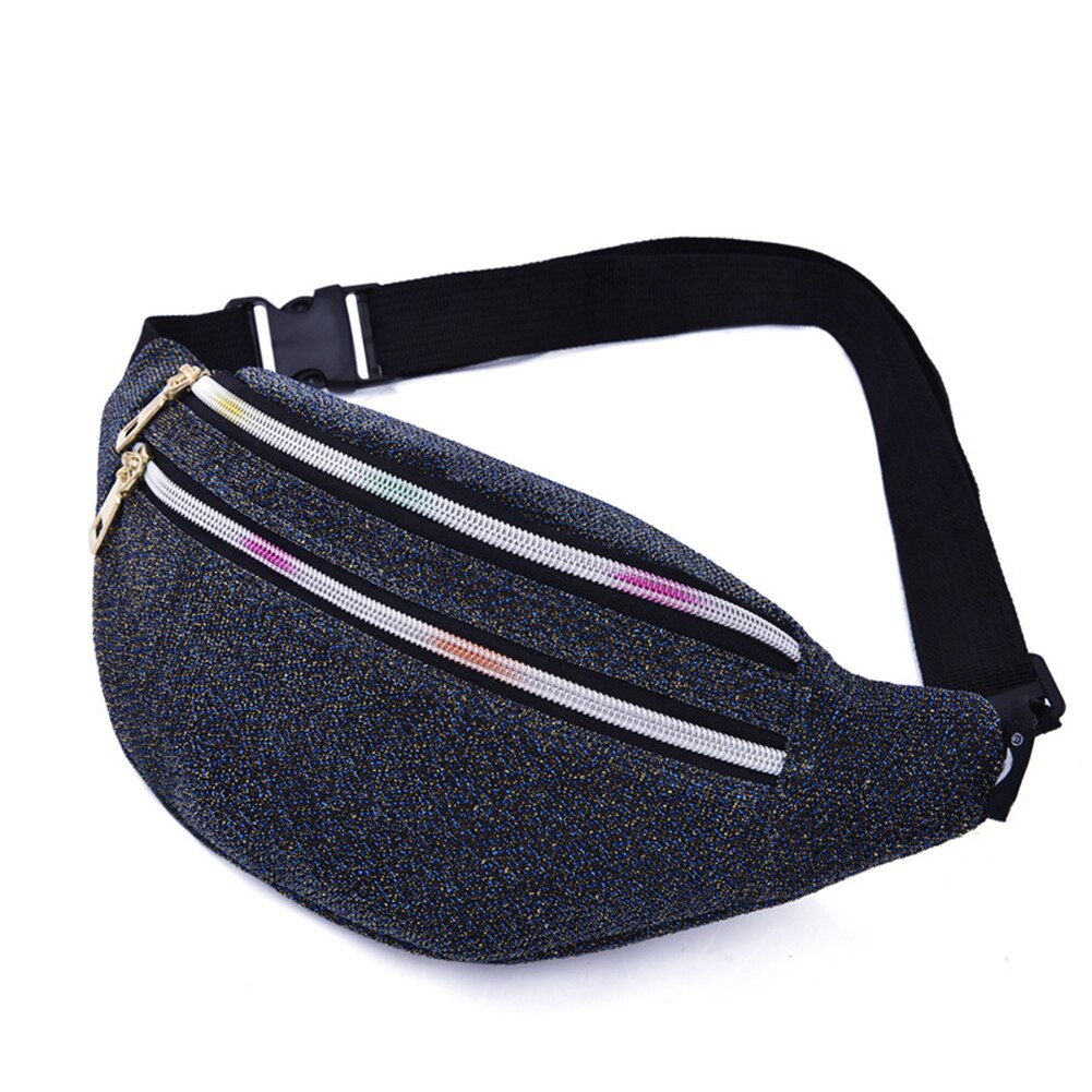 Waist Bag Female Belt Brand Waterproof Chest Handbag Unisex Fanny Pack Ladies Waist Pack Belly Bags Purse: 1Blue