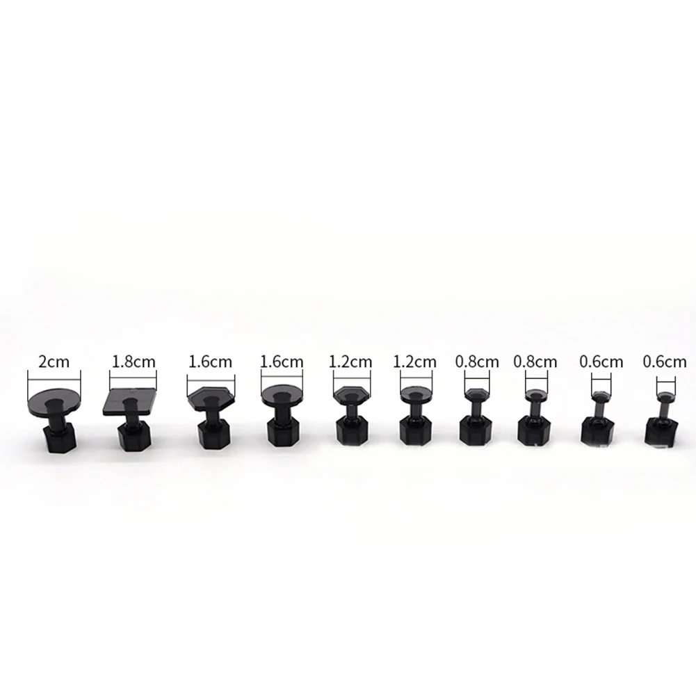 10/9pcs Dent Puller Glue Tabs Car Dent Repair Tools Car Dent Removal Tool Auto Paintless Dent Repair Glue Tabs For Car Body: black
