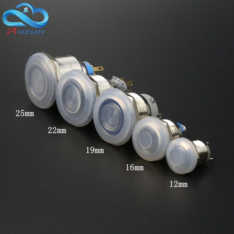12/16/19/22mm metal button dustproof and waterproof cover plate rubber seal protective cover waterproof cap