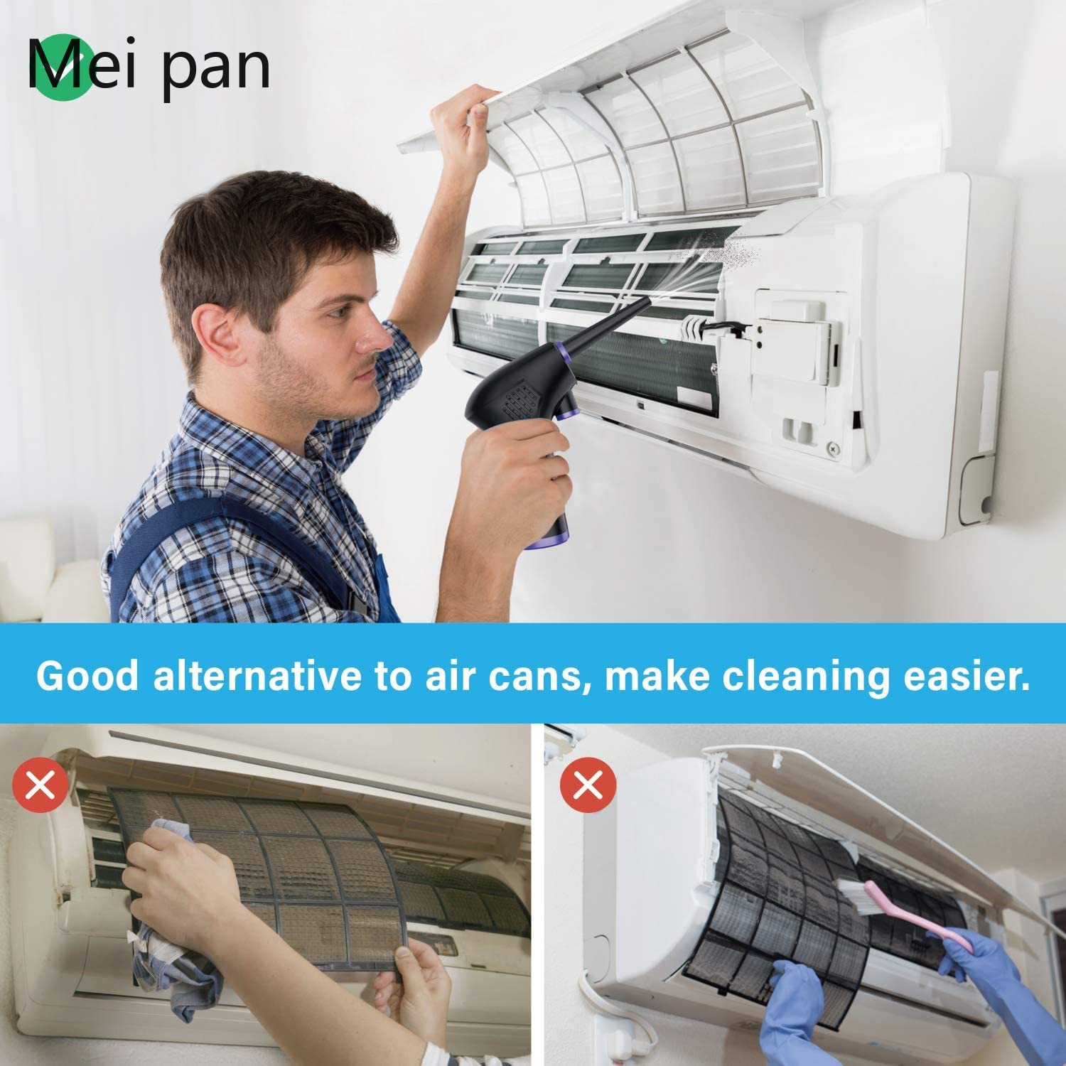 45000 RPM Wireless Air Duster Cleaner Blower Hand-Held Charging Cordless Dust Blower Tablet Laptop Computer Accessories