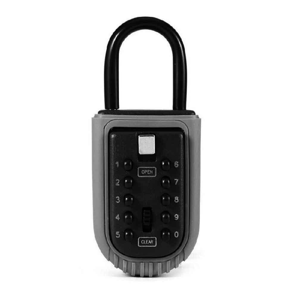 Real Estate For Realtor Key Lock Box Home Padlock Zinc Alloy Indoor Outdoor 10 Digit Combination Waterproof Storage Safe Garage