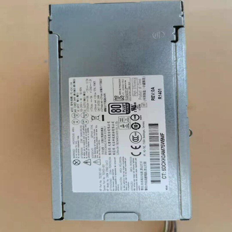 PSU For HP ProDesk 400 600 690 800 G1 G2 6Pin 240W Power Supply D12-240P3A PS-4241-2HF1 702307-002 751884-001 702309-001