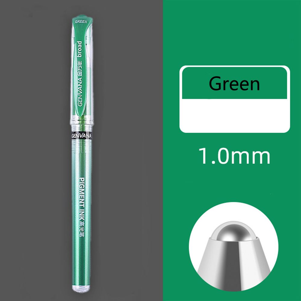 1Pc 1.0mm Japan Sakura Gelly Roll Gel Ink Pen Set Gold White Silver Metallic Sketch Highlight Marker Pen Drawing Art Supplies: 1.0mm Green