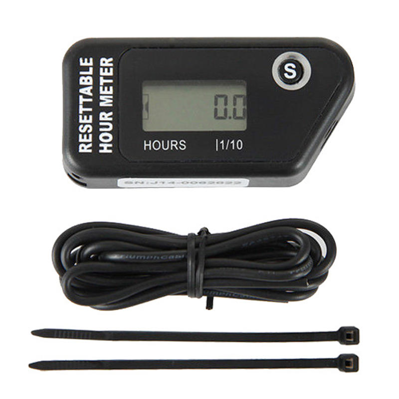 Vibrationszähler Stundenmeter Digital Vibration Stundenzähler  Betriebsstundenzähler LCD Vibrations Betriebsstundenzähler Für Motorrad Boot