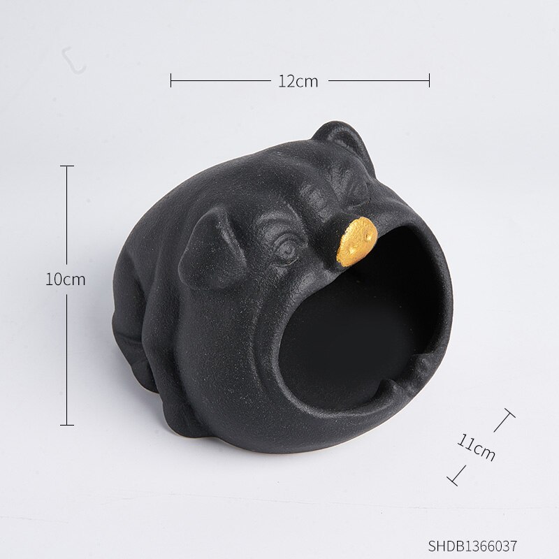 Keramische asbak diermodel knutselen moderne woonaccessoires draagbare asbak voor vriendje grappige asbak
