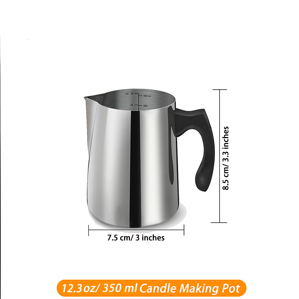 Candle Making Starter Kit Supplies Including Candle Make Pouring Pot Sticker Candle Wick Holder DIY Craft Tools for Adults: Dark Khaki