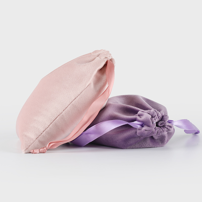 10 Pcs/Lot Christams Package Flannel Bags with Satin Drawstring Wedding Party Soft Fabric Velvet Pouch Dustbag