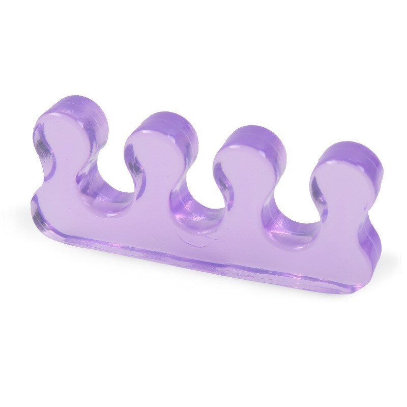 2pcs / Pair Sub-toe Separator Finger Pin Device Pads Thumb Tip Foot Care Tool Straighteners Alignment Bunion Gel Pain Relief: 02 Purple