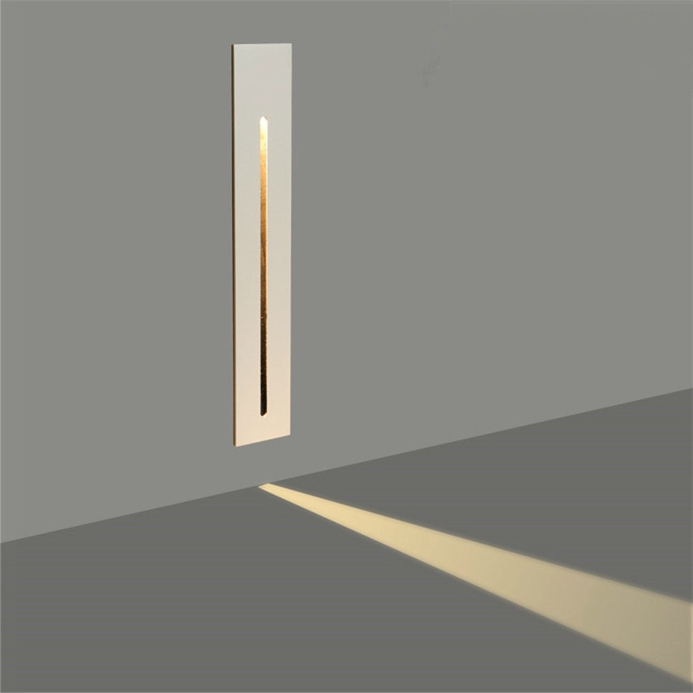 3W luz LED de empotrar para escaleras luz AC85-265V interior de pared de esquina de luces de paso decoración lámpara pasillo lámparas para escaleras . Exclusivo.