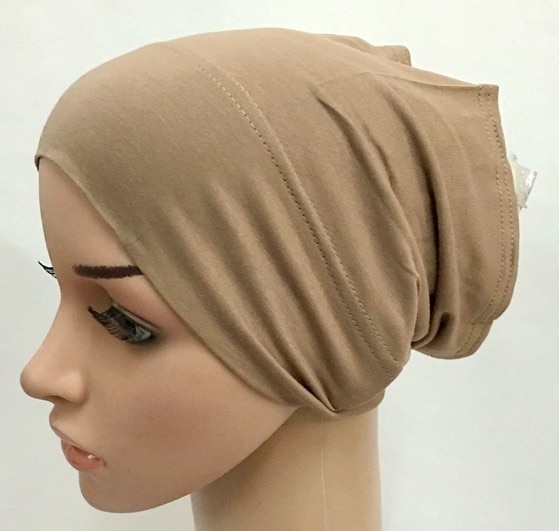 Zachte Modal Inner Hijab Caps Moslim Stretch Tulband Cap Islamitische Underscarf Motorkap Hoed Vrouwelijke Hoofdband Tube Cap Turbante Mujer