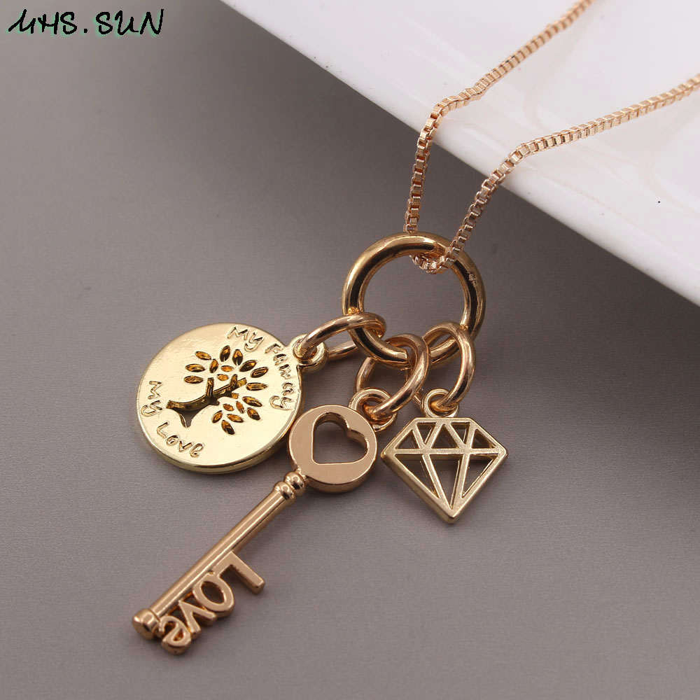 MHS. SONNE 1PC Nette freundlicher Reize Halskette Flamingo/Leben Baum Anhänger Halskette Kette Halsband Schmuck Für Baby Mädchen: 1