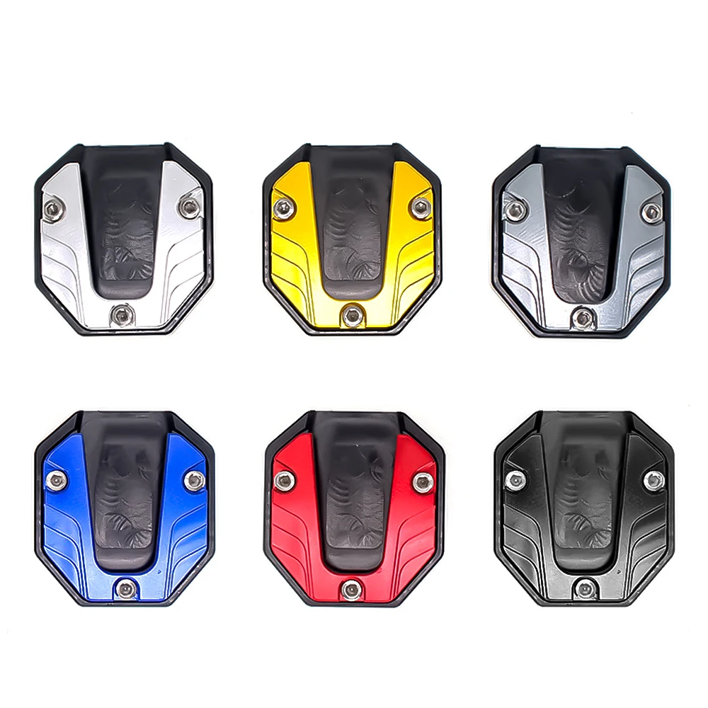 Universele Motorfietsen Kickstand Extender Voet Zijstandaard Verlengstuk Voetsteun Plaat Motorfiets Accessoires