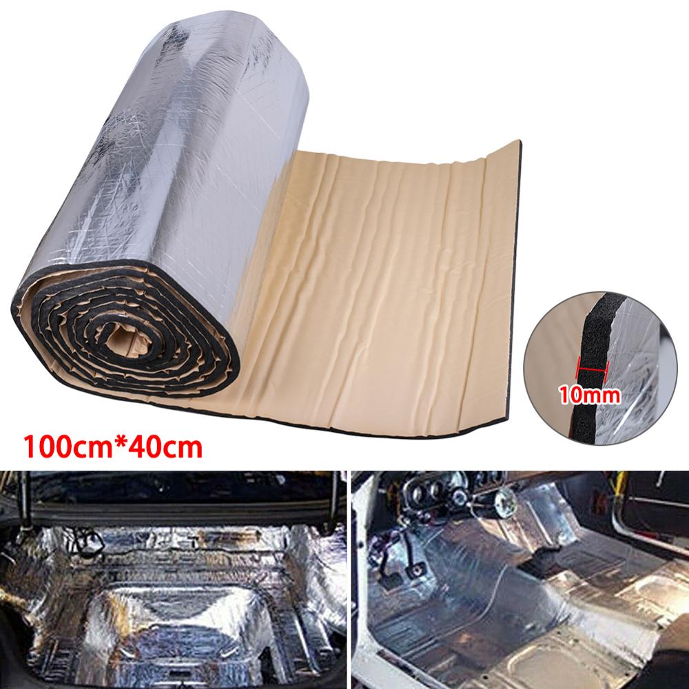 100*40cm Auto Van Insonorizzazione Isolamento Fonoassorbente Cotone Schiuma di Protezione di Calore Auto Isolamento Acustico Zerbino Accessori Auto l15