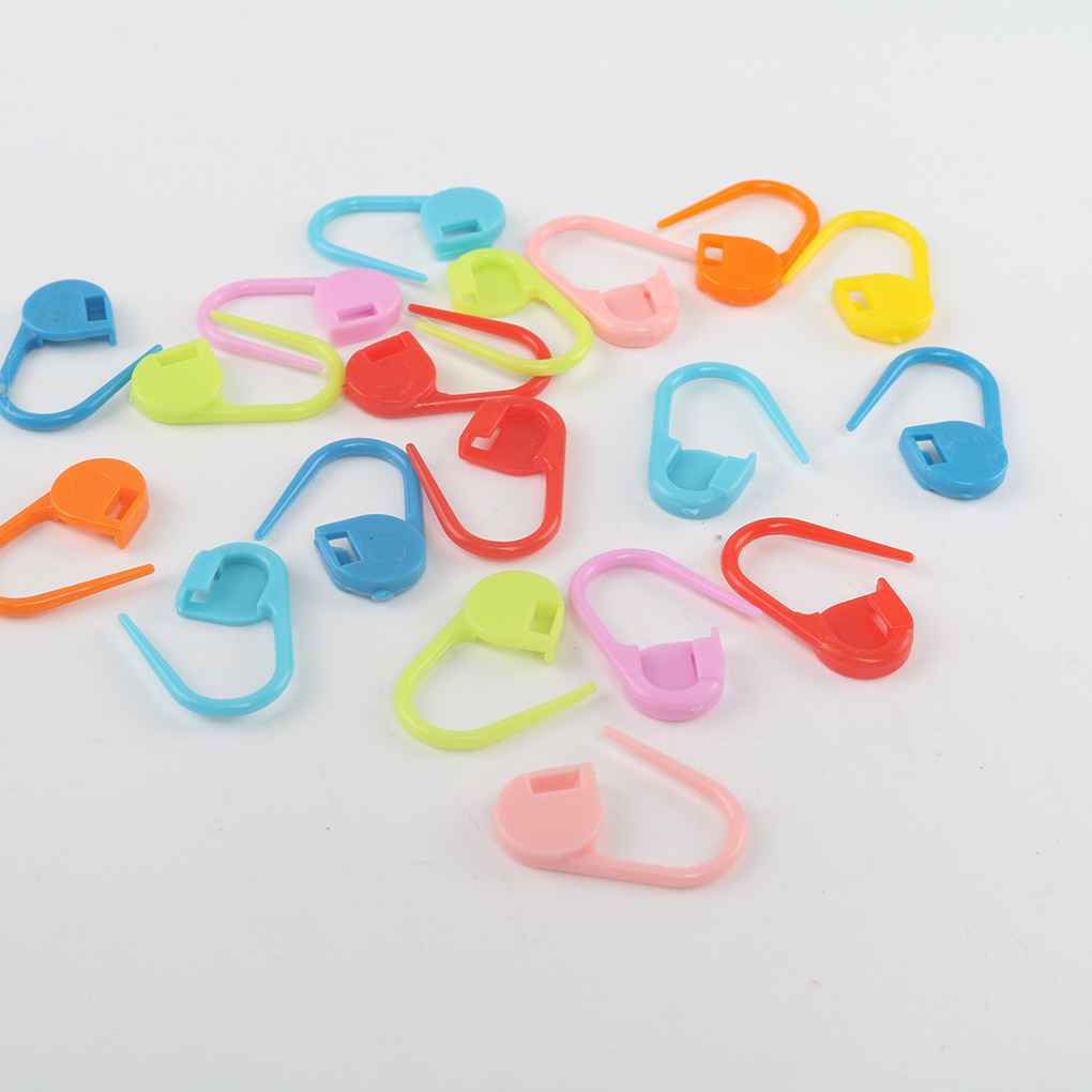 20Pcs Mix Kleur Haakt Breien Locking Stitch Naald Clip Markers Houder