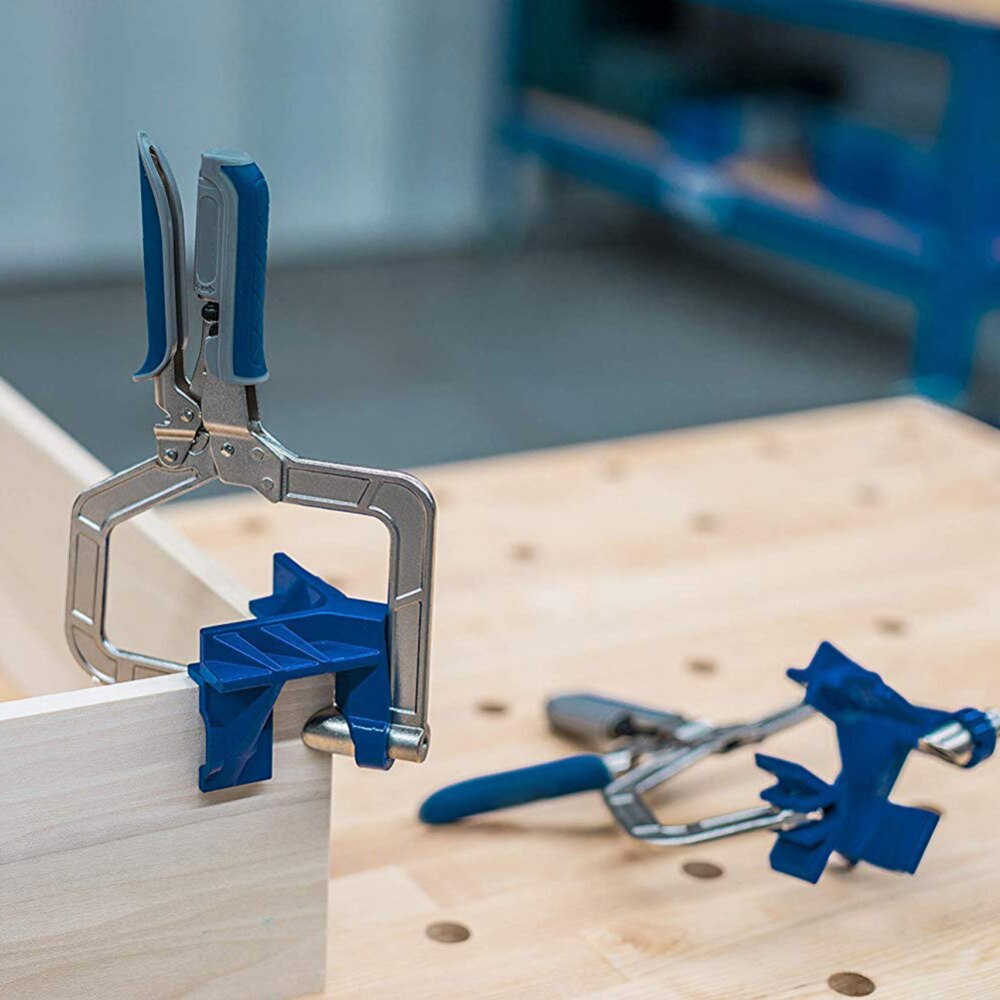 90 Degree Degree Right Angle Clamp Auto-adjustable Rugged Face Frame Woodwork Right Angle Clamp Fit Tool Clamps for Woodworking