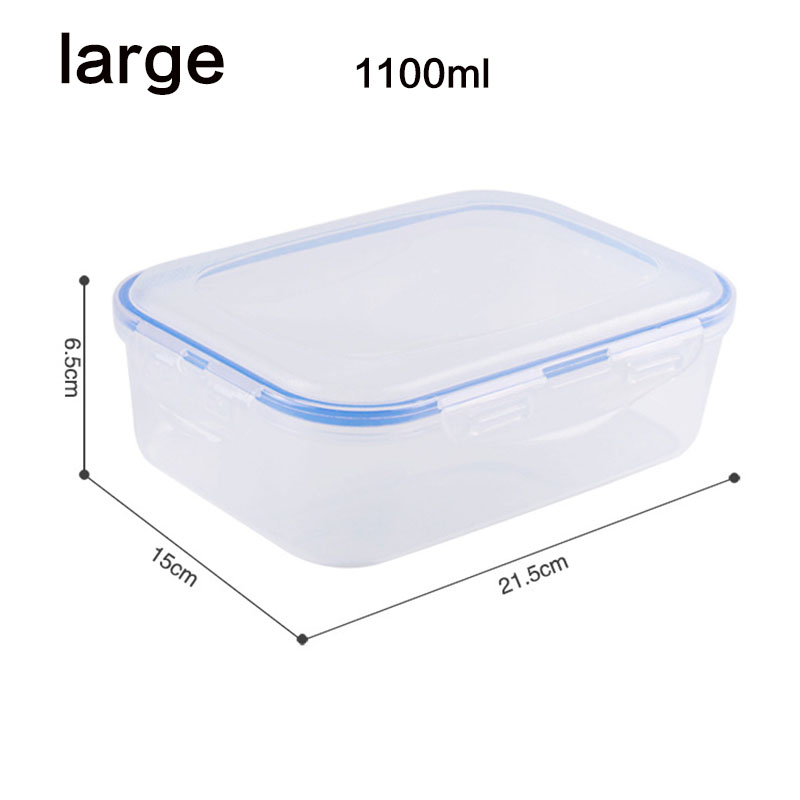 Portable lunch box plastic lunch box meal storage food preparation lunch box reusable microwave oven container household box