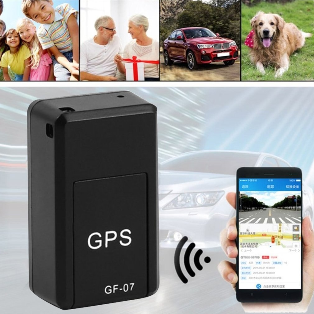 Localizador inteligente GF07 para coche, rastreador GPS en miniatura, grabación antirrobo, fuerte absorción magnética
