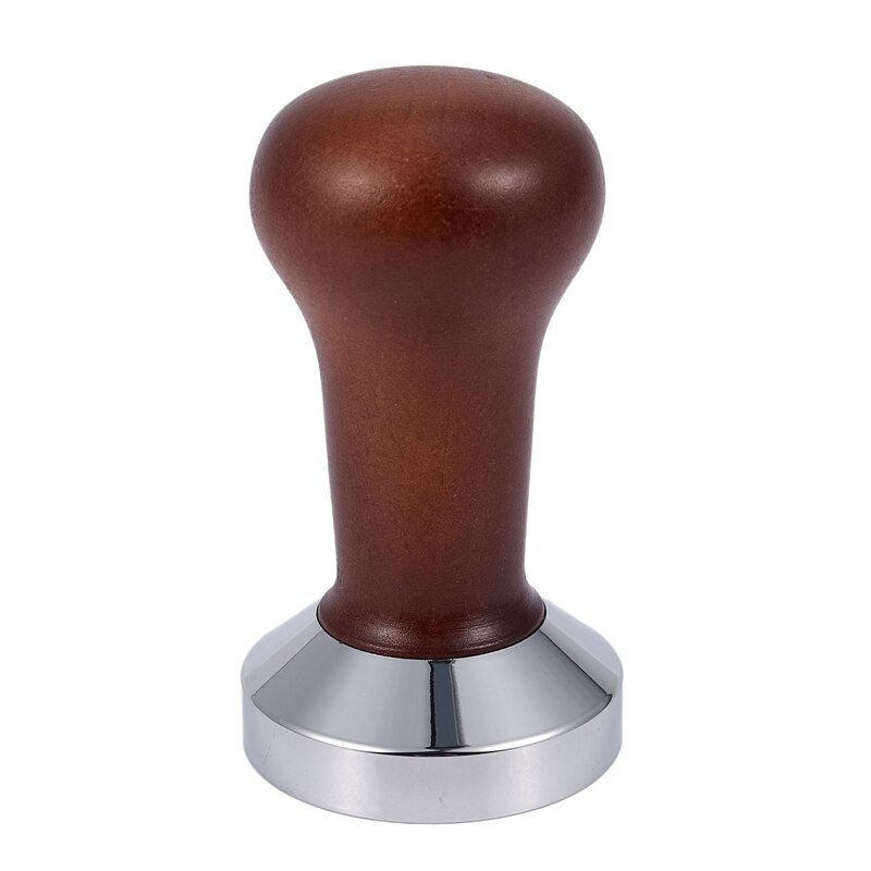 Coffee Tamper Wooden Handle Barista Espresso Machine Grinder 51mm for Coffee and Espresso Powder Hammer